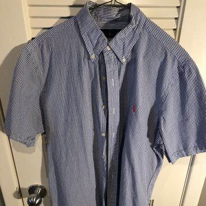 Ralph Lauren Blue and White Button Up